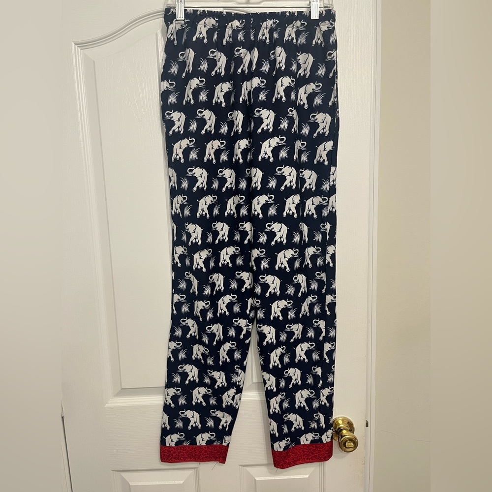 Indian Red-Trim Elephant Pants